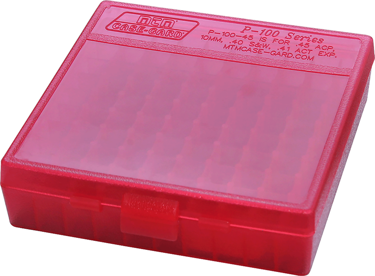 Mtm Ammo Box, Mtm P1004529    100rd Pstl Box 45a-10m         Red