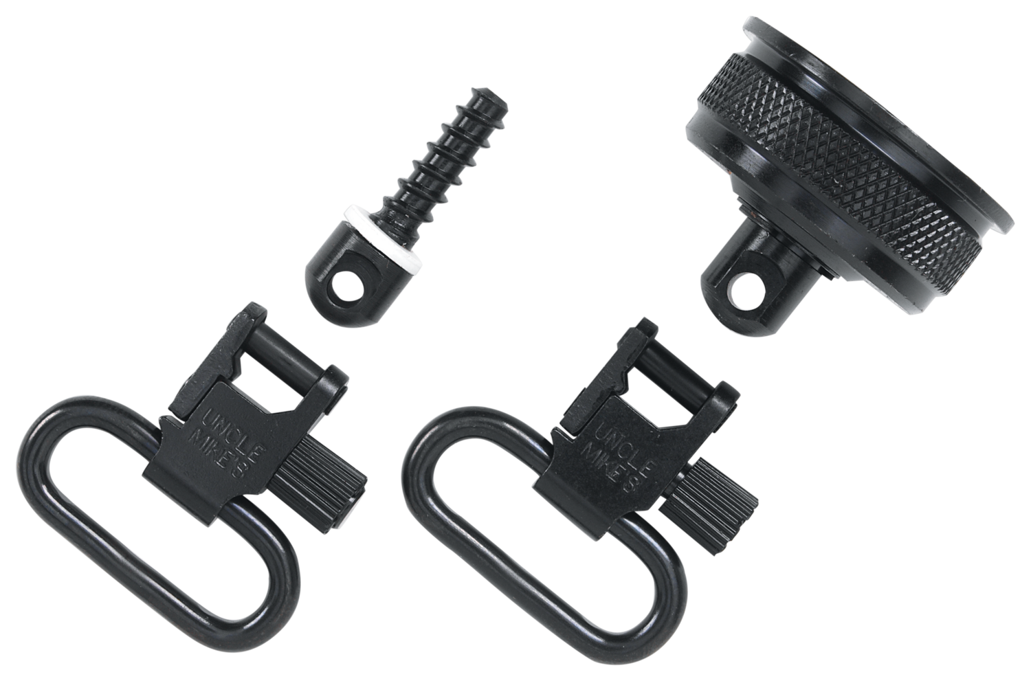 Uncle Mikes Mag Cap, Unc 1803-2 Mag Cap/swivel Set 1187 12g