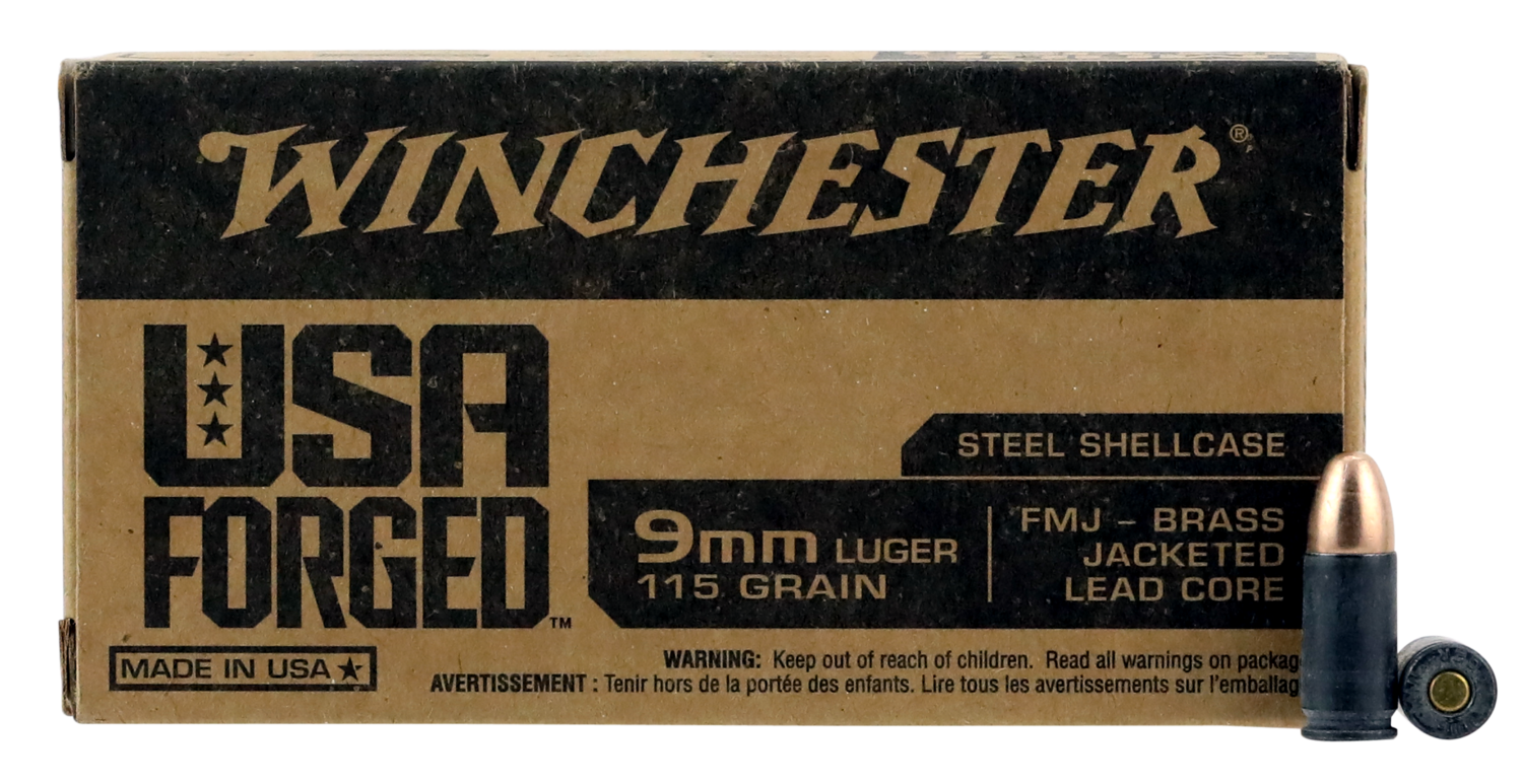 Winchester Ammo Usa, Win Win9sv    9mm Usa    115 Fmj Stl         50/10