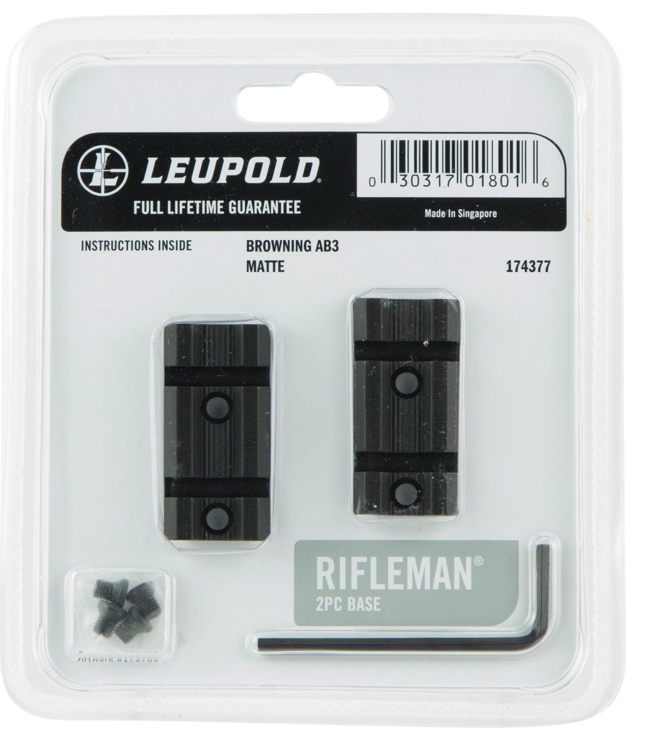 Leupold Rifleman, Leu 174377 Rifleman 2-pc Ab3        Mt