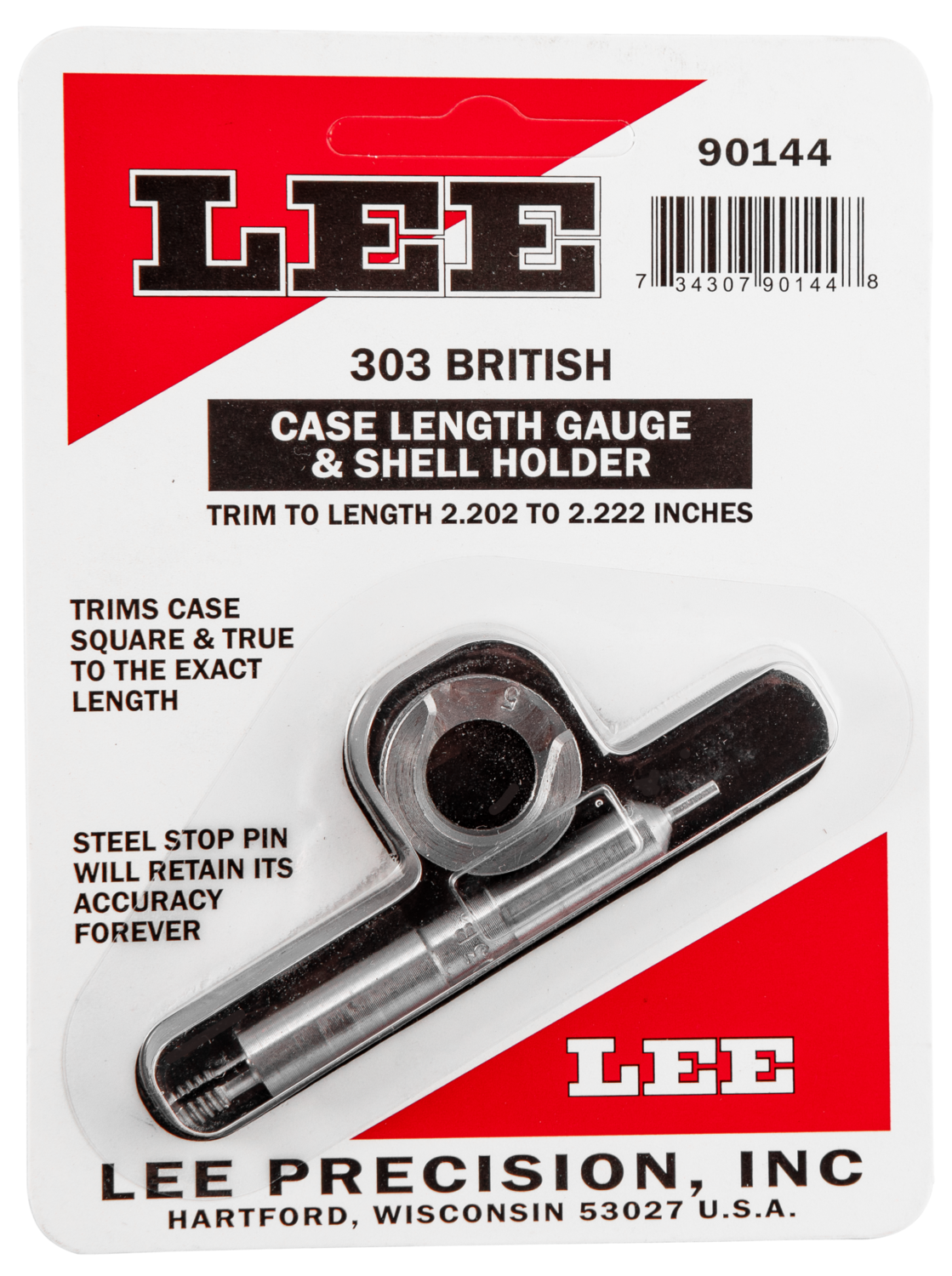 Lee Case Length Gauge, Lee 90144 Gauge/holder 303 British