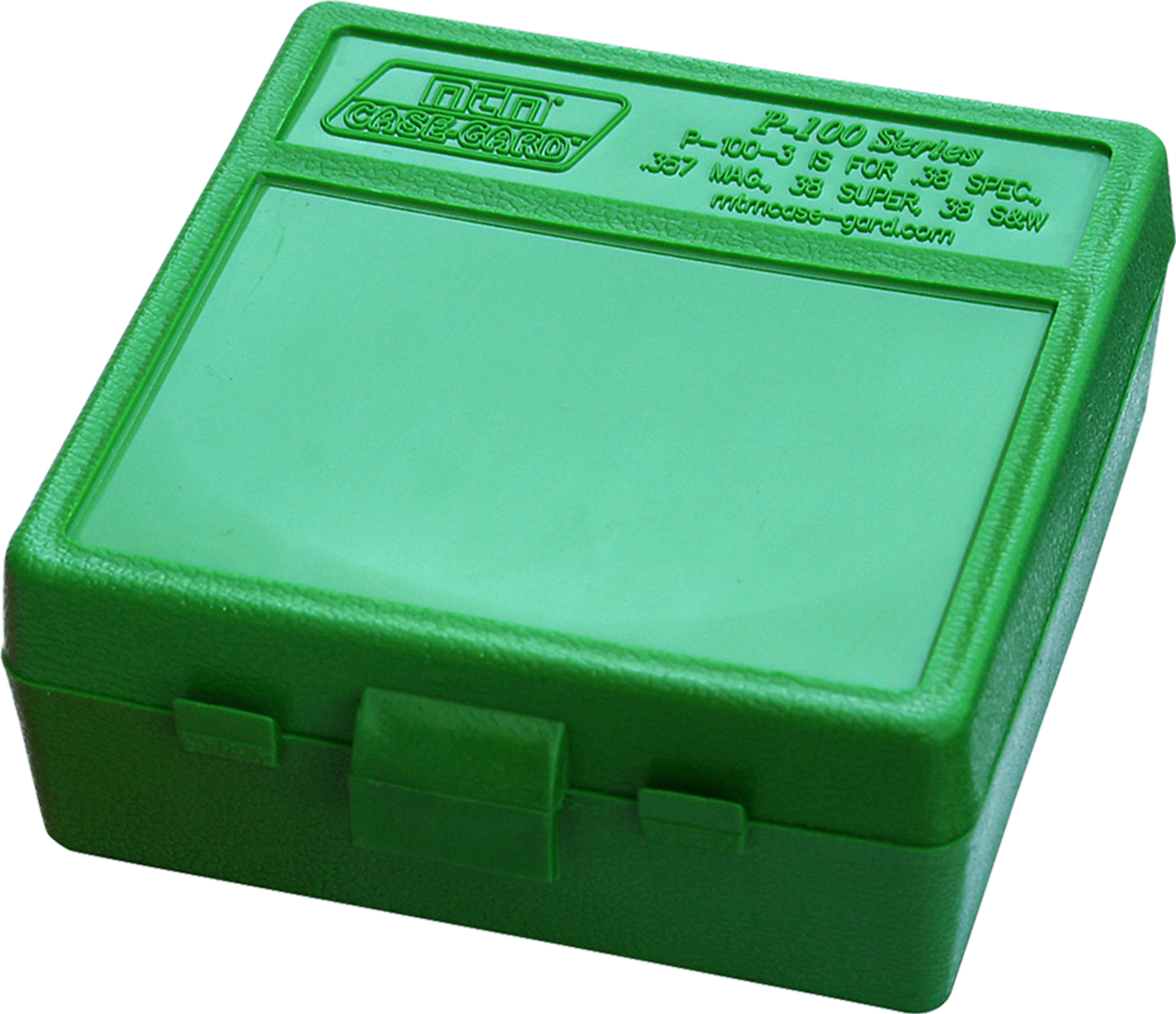 Mtm Ammo Box, Mtm P100310     100rd Pstl Box 38-357          Grn