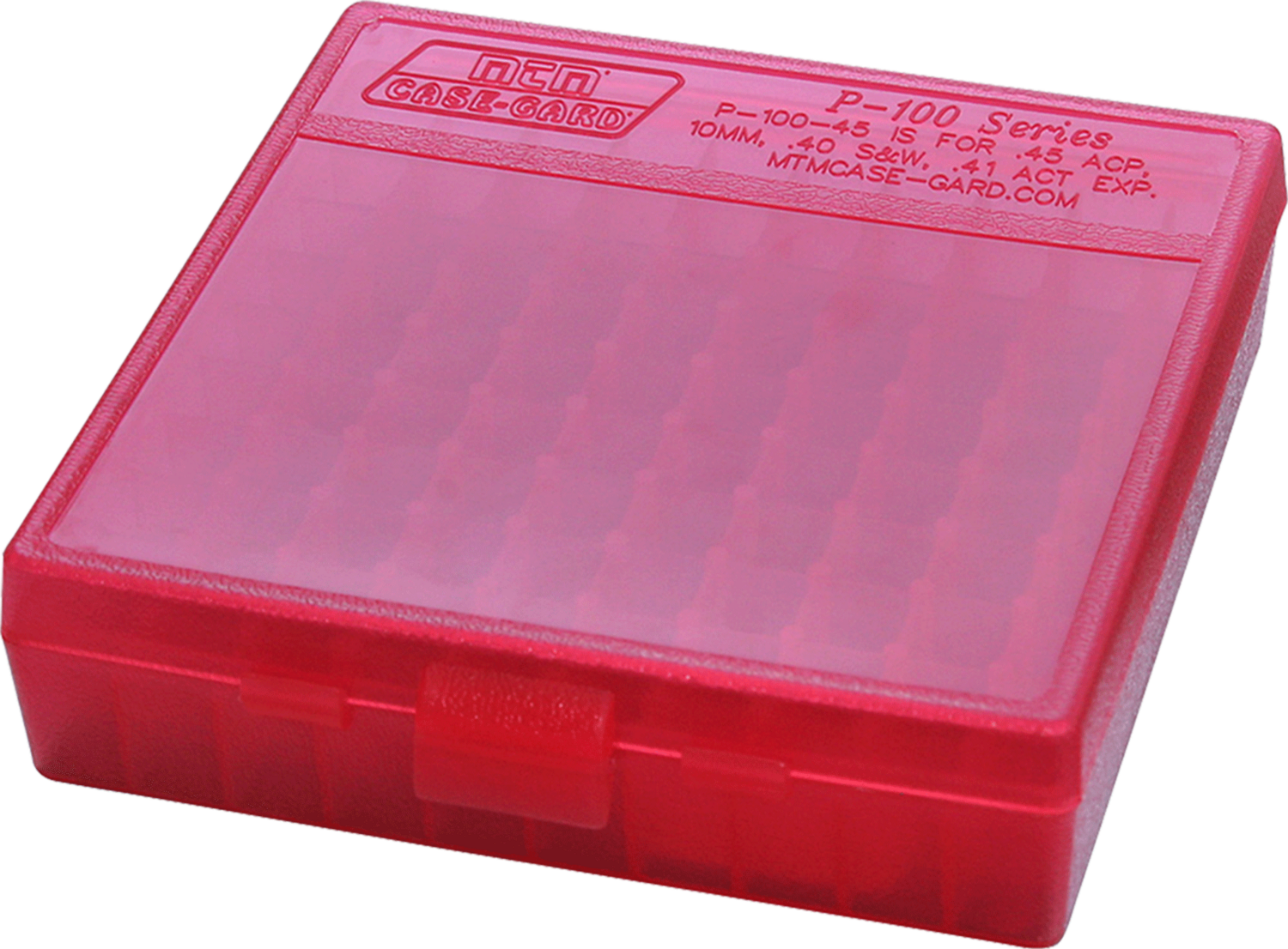 Mtm Ammo Box, Mtm P100929     100rd Pstl Box 9mm-380         Red