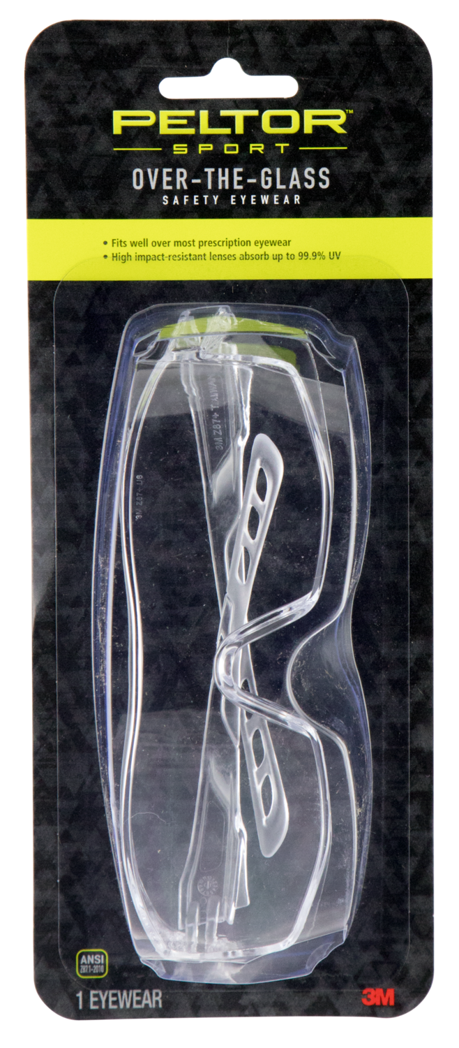 3m Peltor Sport, Pel 47030pel6      Over The Glass Eyewear Clear