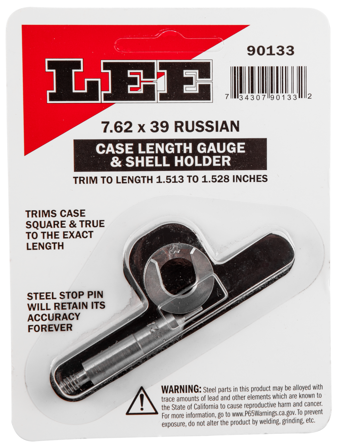 Lee Case Length Gauge, Lee 90133 Gauge/holder 7.62x39r