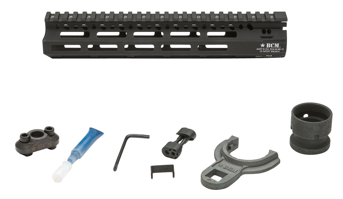 Bravo Bcmgunfighter, Bcm Mcmr-10-556-blk    Mcmr Alum Rail Mlok 10