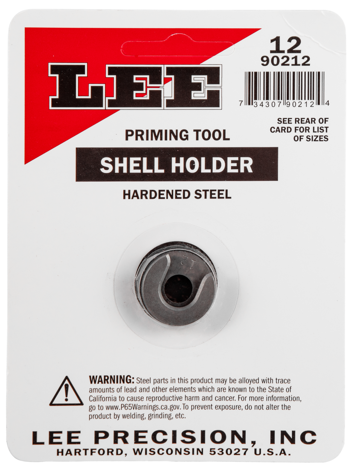 Lee Shell Holder, Lee 90212 Shell Holder #12  Ap Only