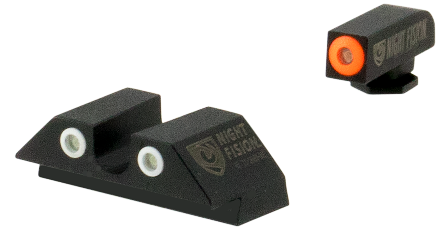 Night Fision Night Fision Tritium Night Sights For Glock, Nf Glk-003-007-ogzg     Ns Glk 42/43 U-rear