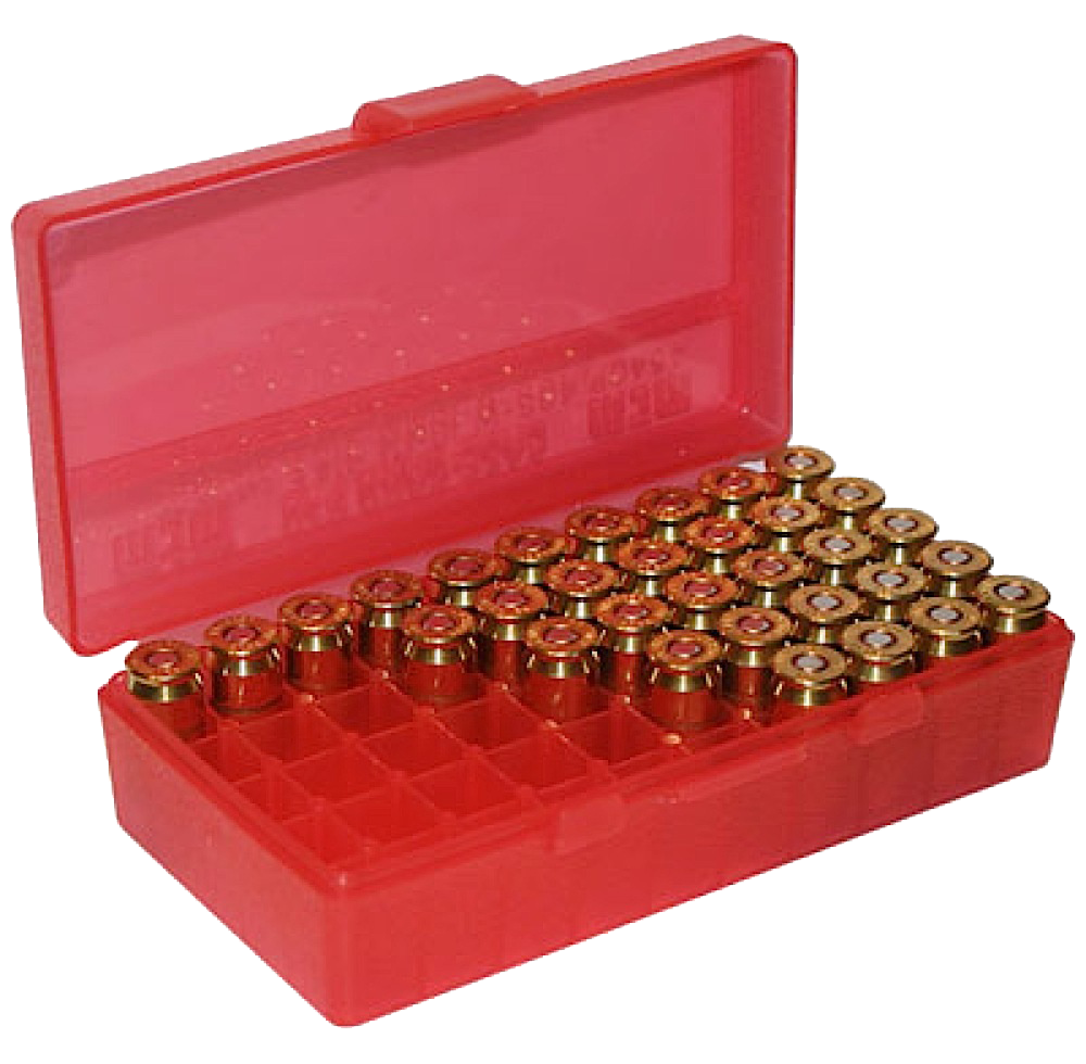 Mtm Ammo Box, Mtm P504529     50rd  Pstl Box 45a-10m         Red