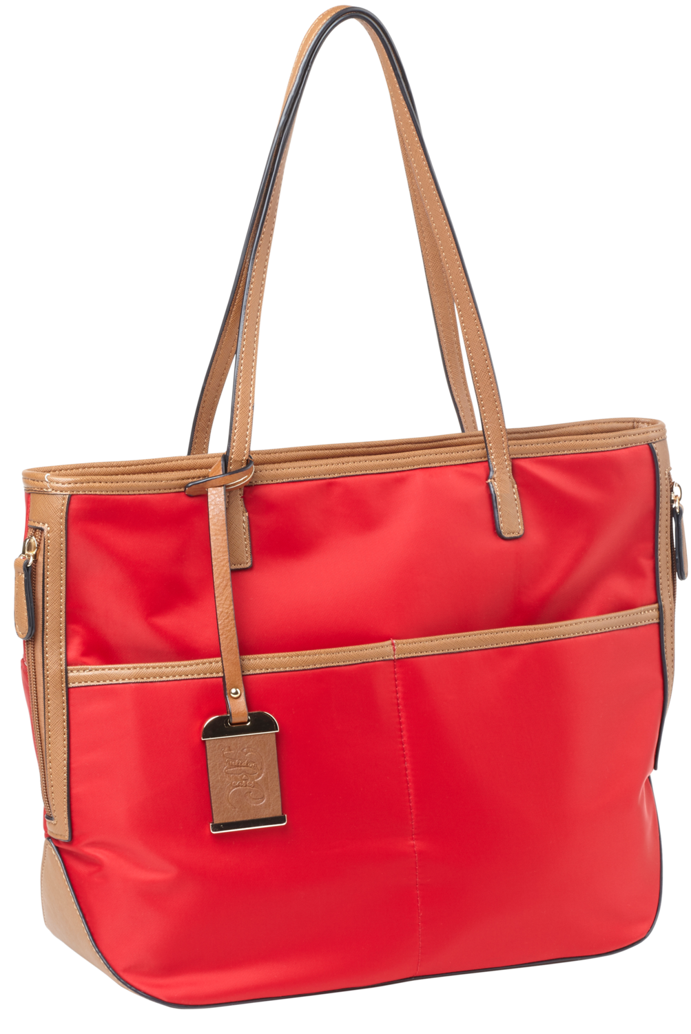 Bulldog Tote Purse, Bdog Bdp056      Tote Nyl Purse Hlstr          Red