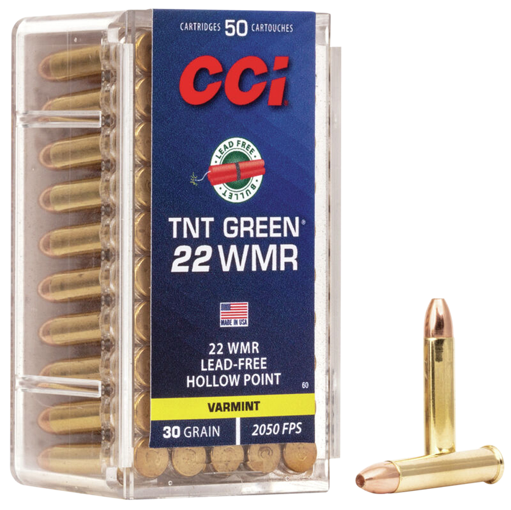 Cci Varmint, Cci 0060  22 Wmr 30 Tnt Green                50/40