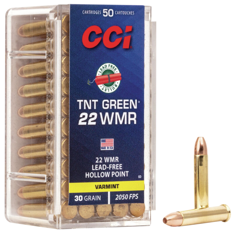 Cci Varmint, Cci 0060 22 Wmr 30 Tnt Green 50/40 Cci Varmint, Cci 0060 22 Wmr 30 Tnt Green 50/40