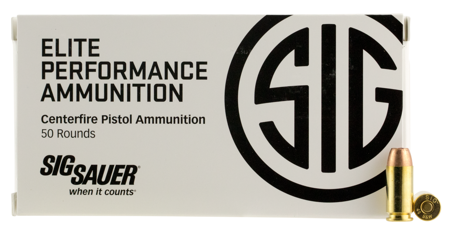 Sig Sauer Elite Defense, Sig E40sw1-50            Vcrwn 40s  165 Jhp  50/10