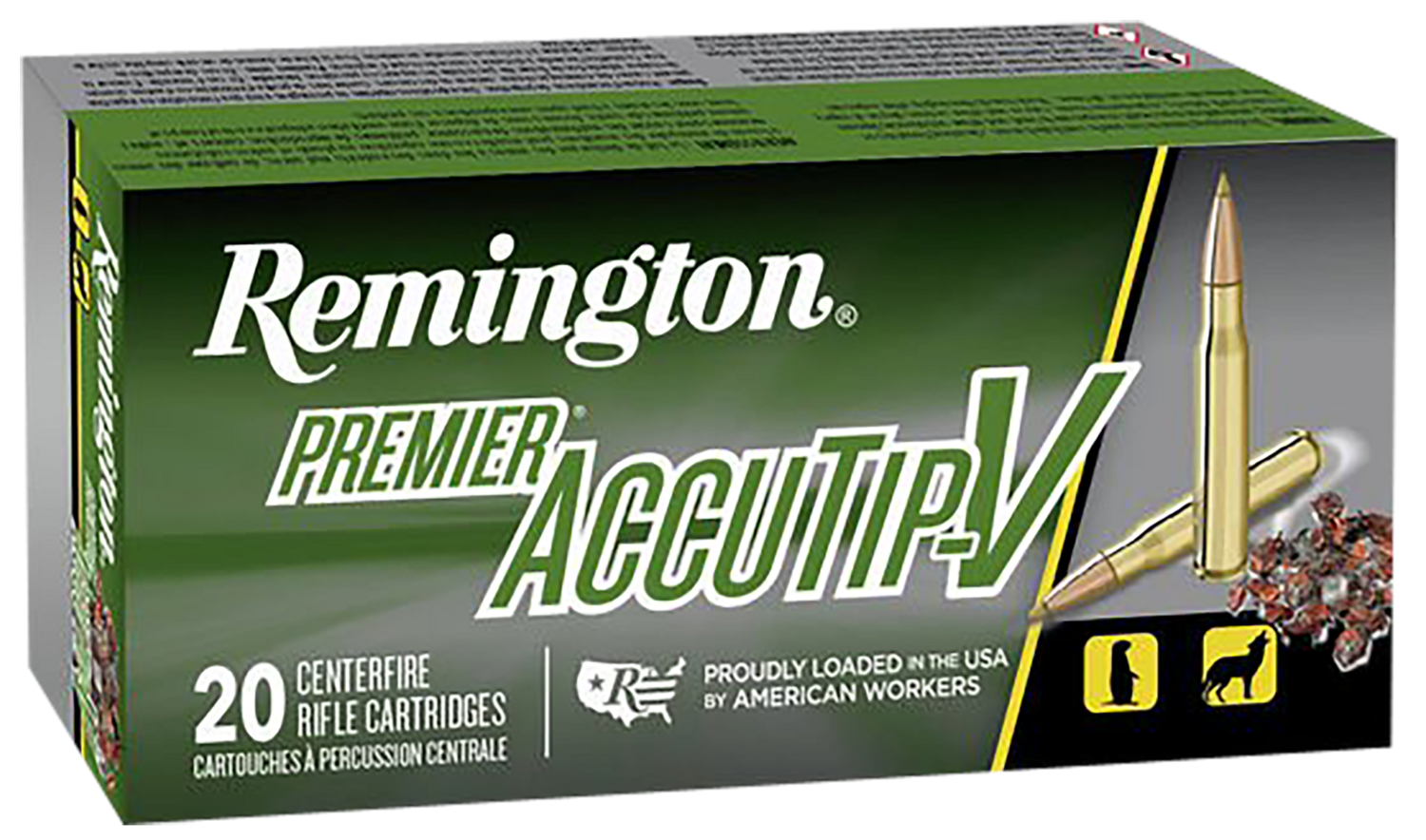 Remington Ammunition Premier Accutip-v, Rem 29192 Pra223rc  223     55 Accutip       20/10