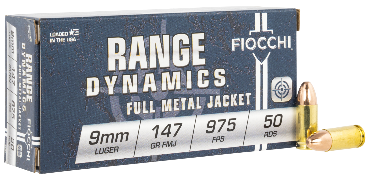 Fiocchi Range Dynamics, Fio 9apd      9mm        147 Fmj             50/20