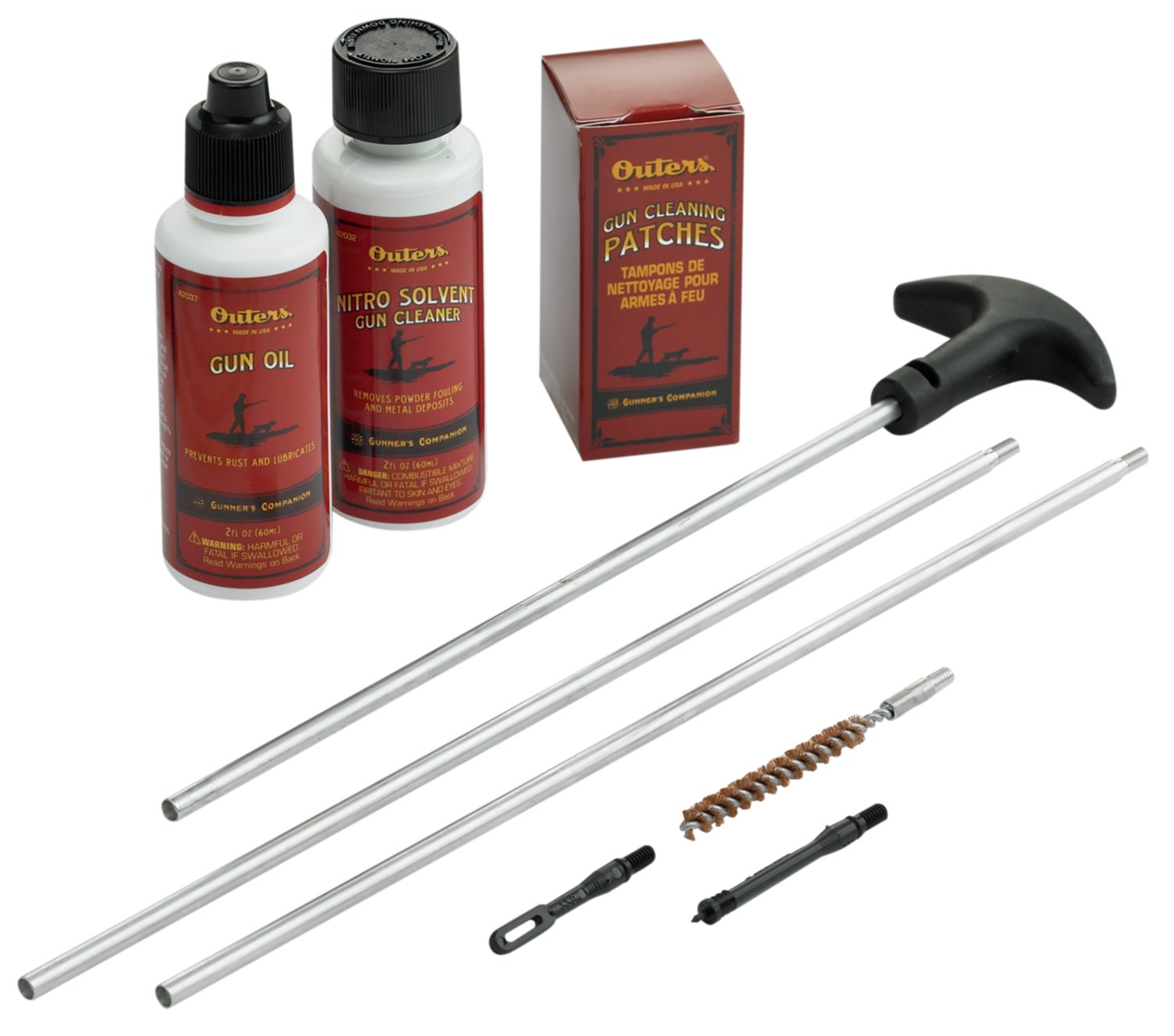 Outers Aluminum Rod, Out 96219       Rifle Kit 243/257/6m/6.5m Clam