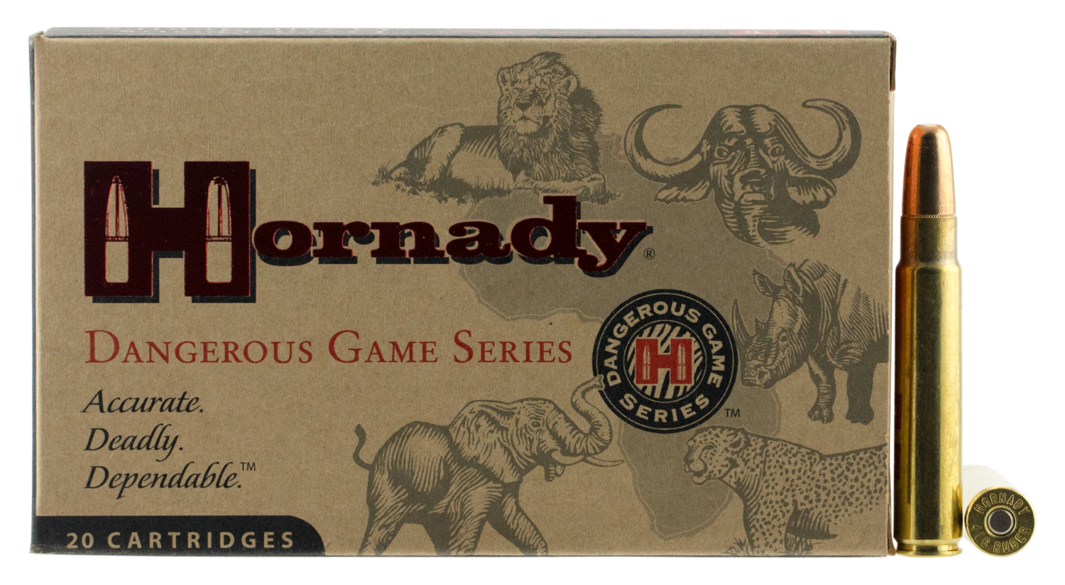Hornady Dangerous Game, Horn 82666 Dngrs Game  416 Rug 400 Dgs      20/06