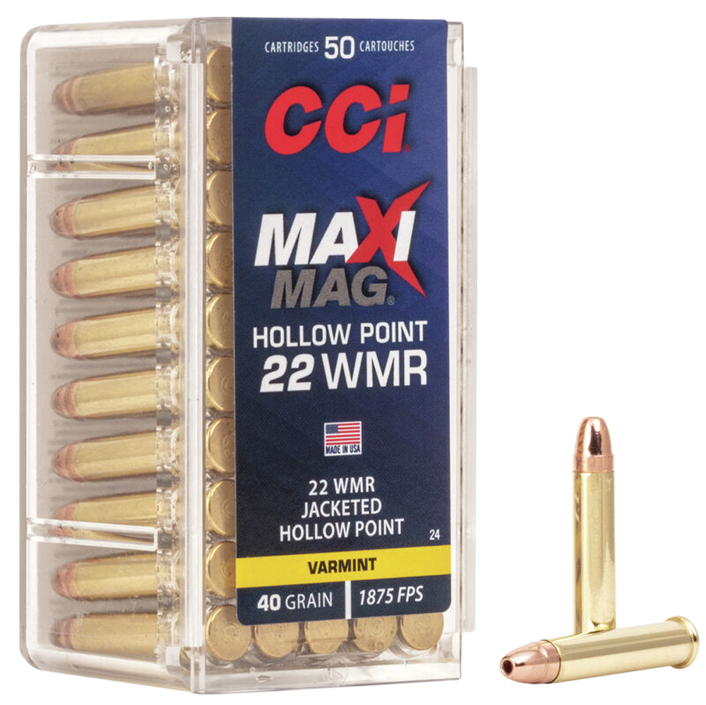 Cci Maxi-mag, Cci 0024  22 Wmr Hp Maxi-mag                 50/40