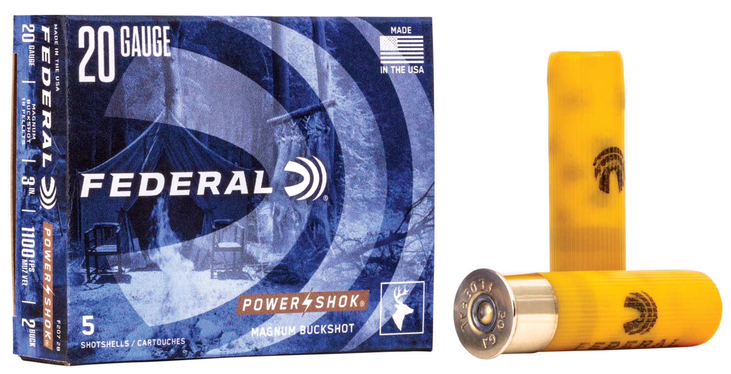 Federal Power-shok, Fed F2072b    Pwrshk     20 Mag    Buck       5/50
