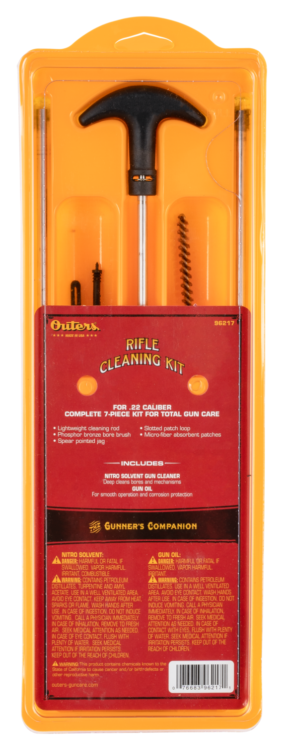 Outers Aluminum Rod, Out 96217       Rifle Kit 22              Clam
