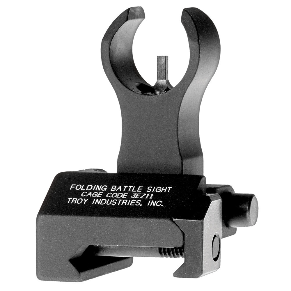 Troy Ind Front Folding Battlesight Hk, Troy Ssig-fbs-fhbt-00   Frt Fld Hk Sight Blk