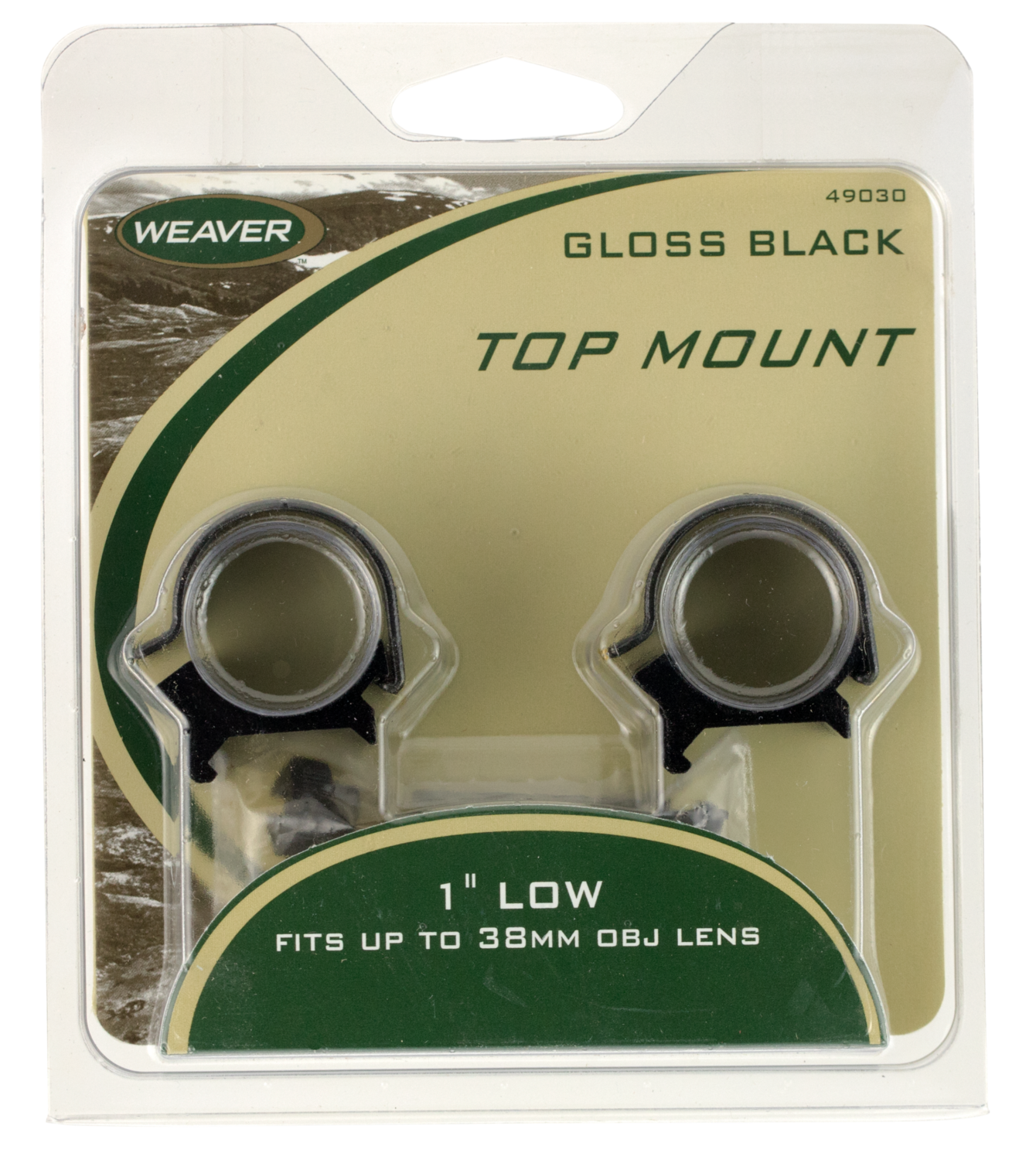Weaver Mounts Top Mount, Weav 49080  1in Rings Xh  Detachable
