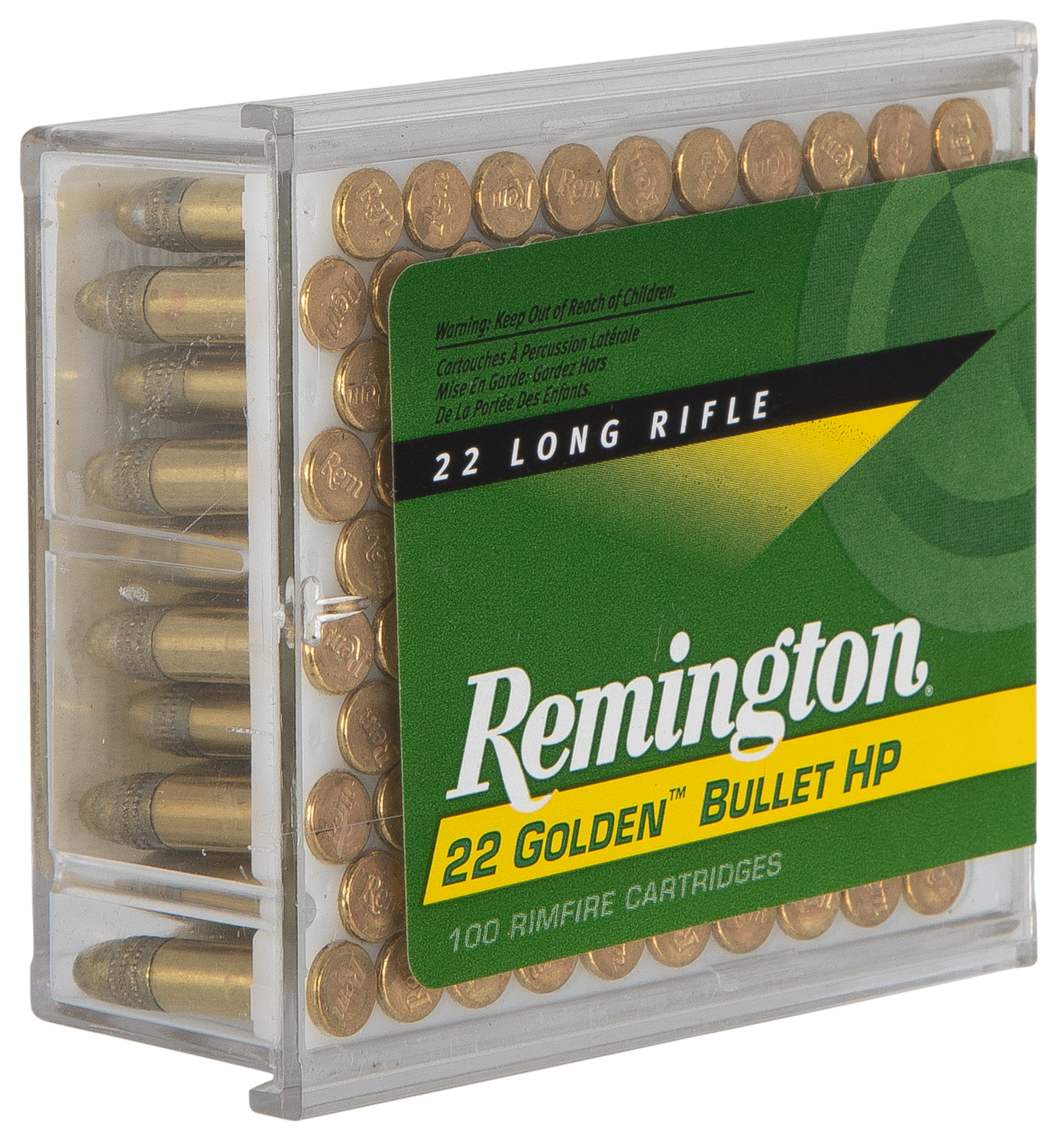 Remington Ammunition Golden Bullet, Rem 21278 1600     22lr 36 Hv Hp            100/50