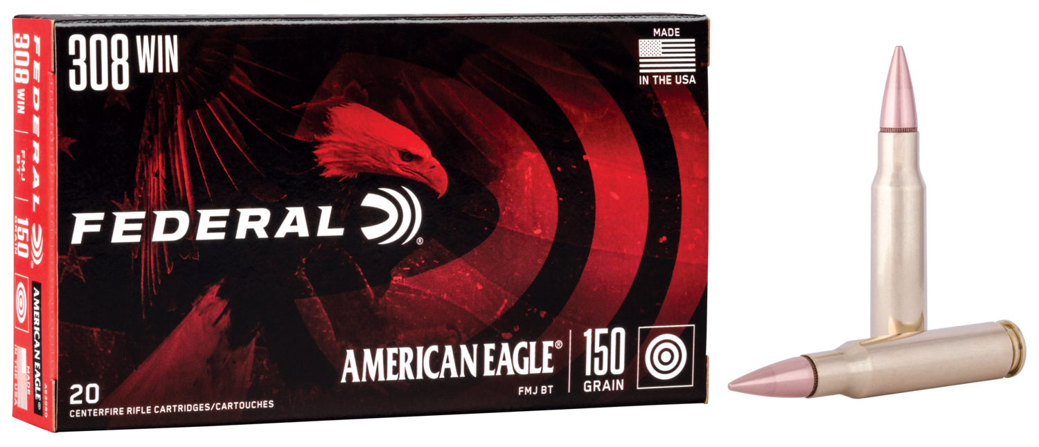 Federal American Eagle, Fed Ae308d         308 Win 150 Mcbt          20/25