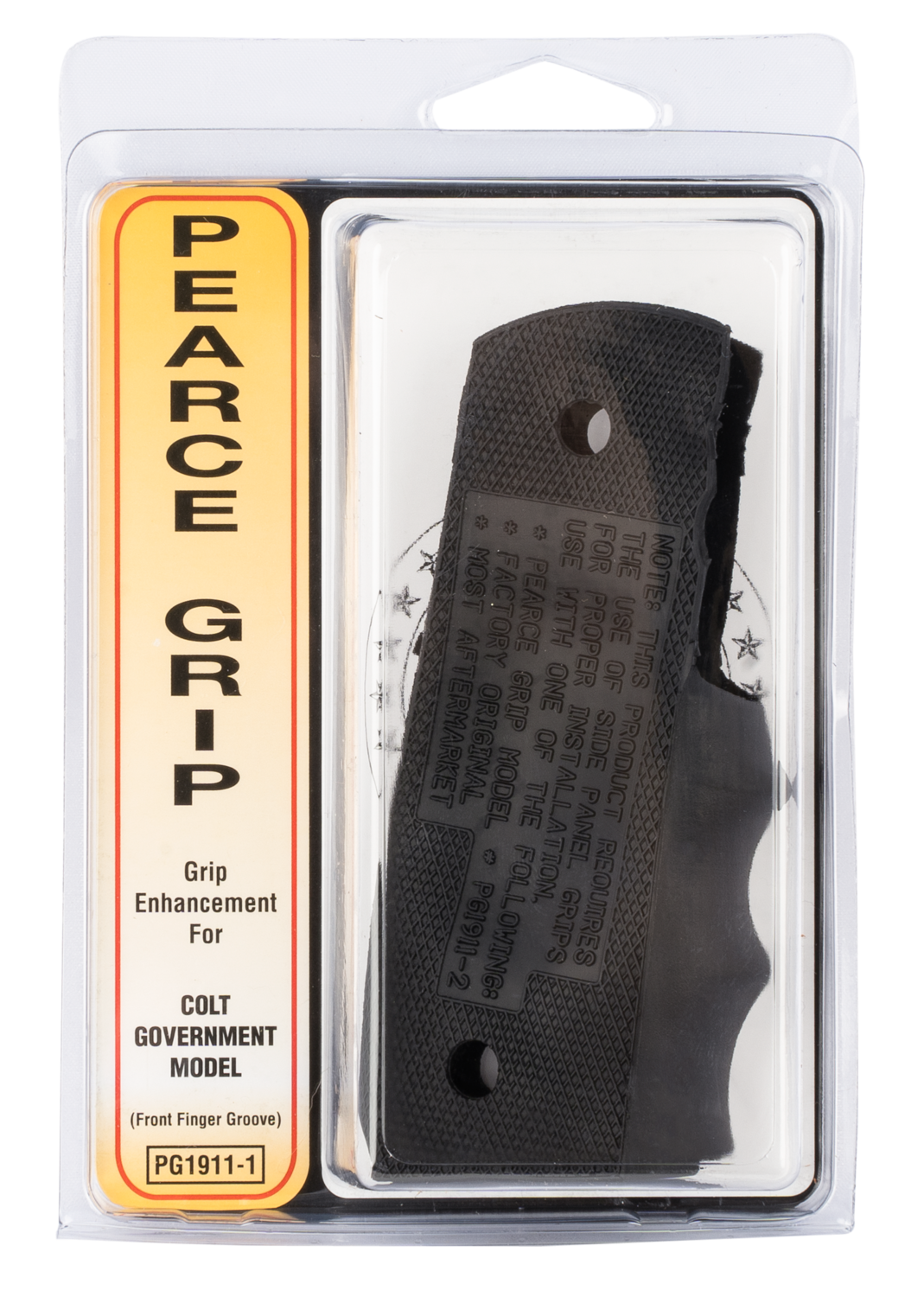 Pearce Grip Finger Groove Insert, Pearce Pg19111  1911 Fg Insert Only