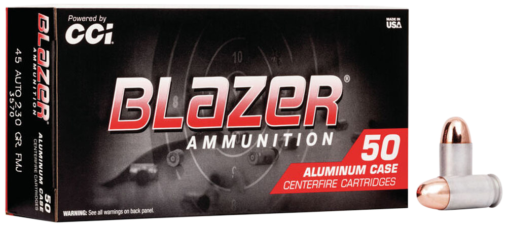 Cci Blazer, Cci 3570    Blazer S 45a      230 Fmj        50/20