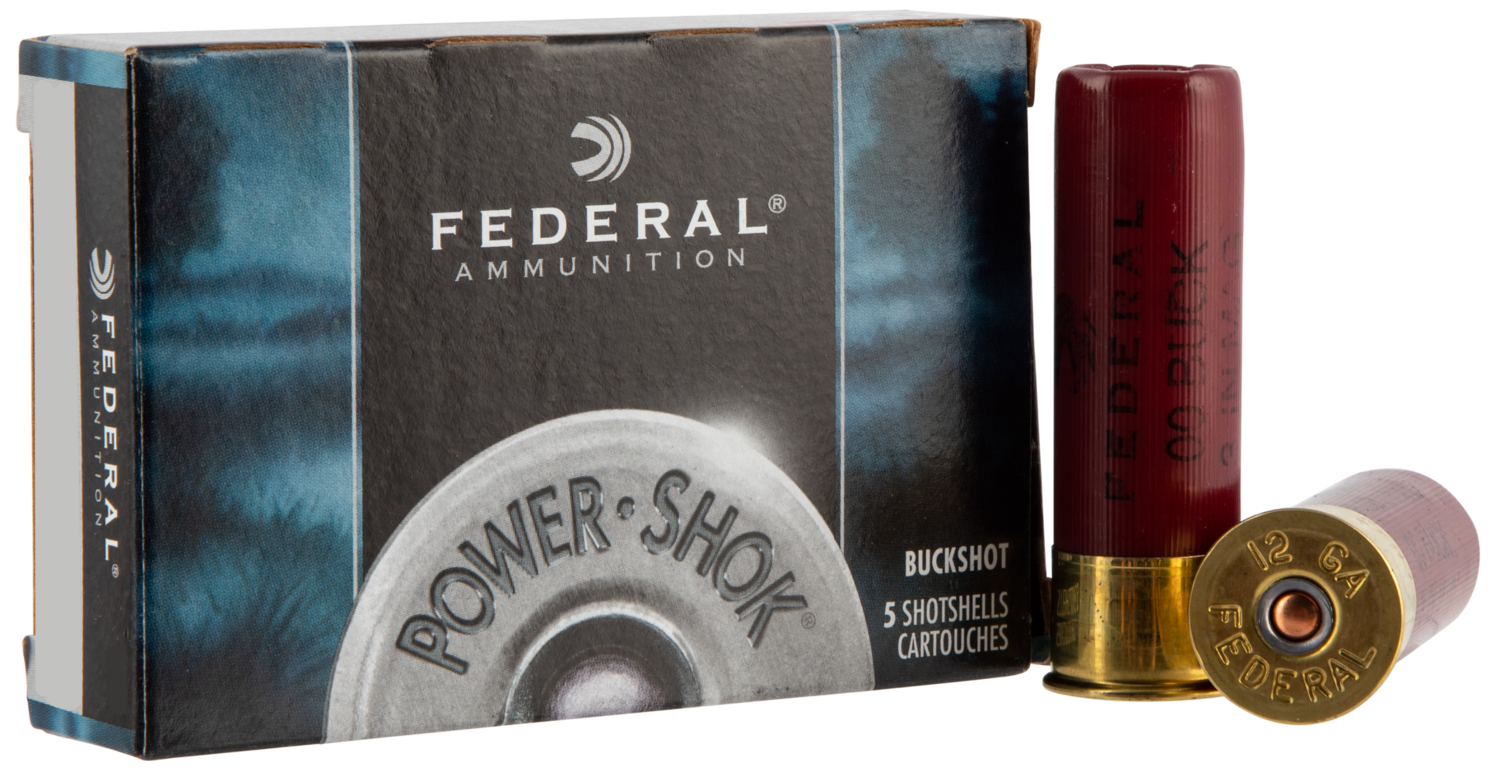 Federal Power-shok, Fed F13100    Pwrshk     12 Mag    Buck       5/50