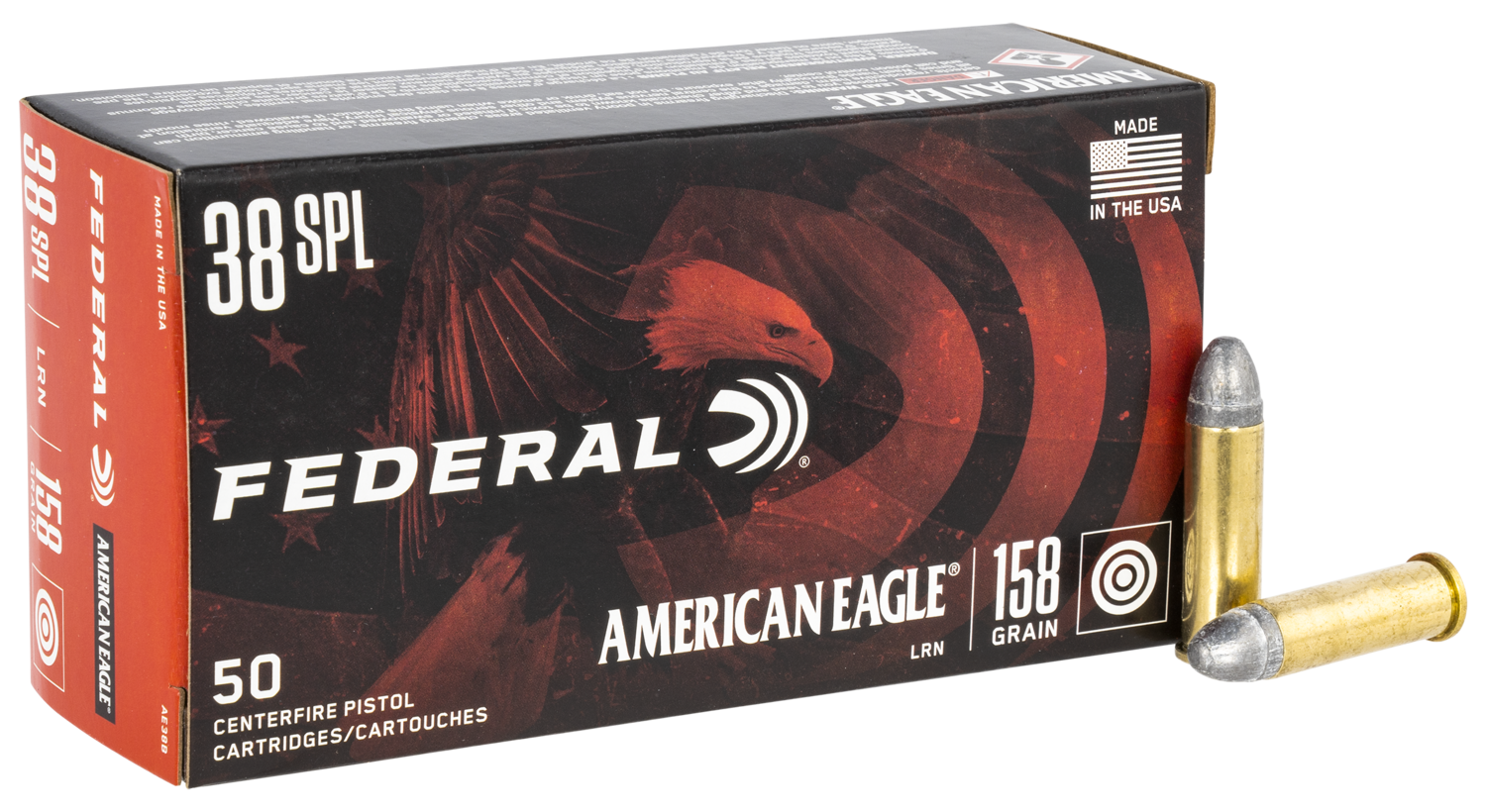Federal American Eagle, Fed Ae38b        38sp      158 Ldrn          50/20