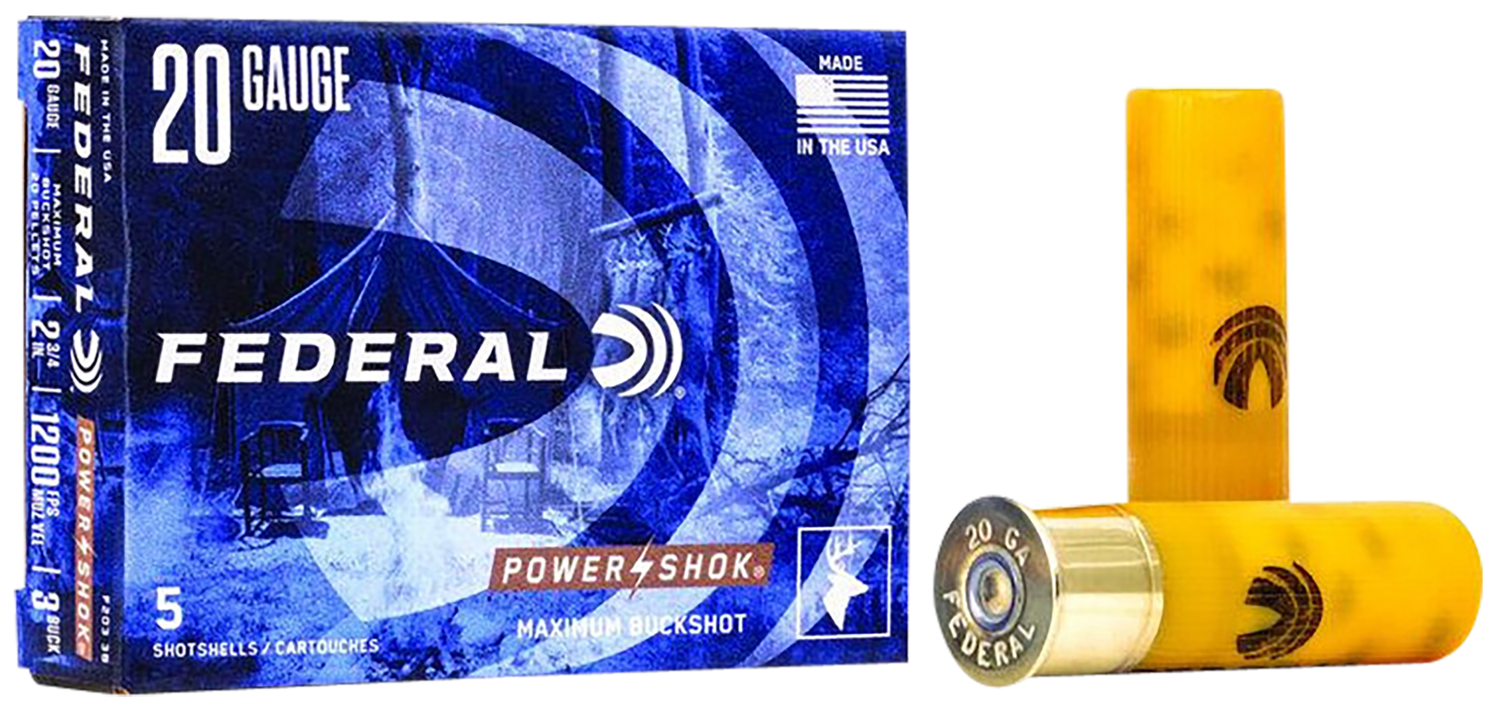 Federal Power-shok, Fed F2033b    Pwrshk     20        Buck       5/50