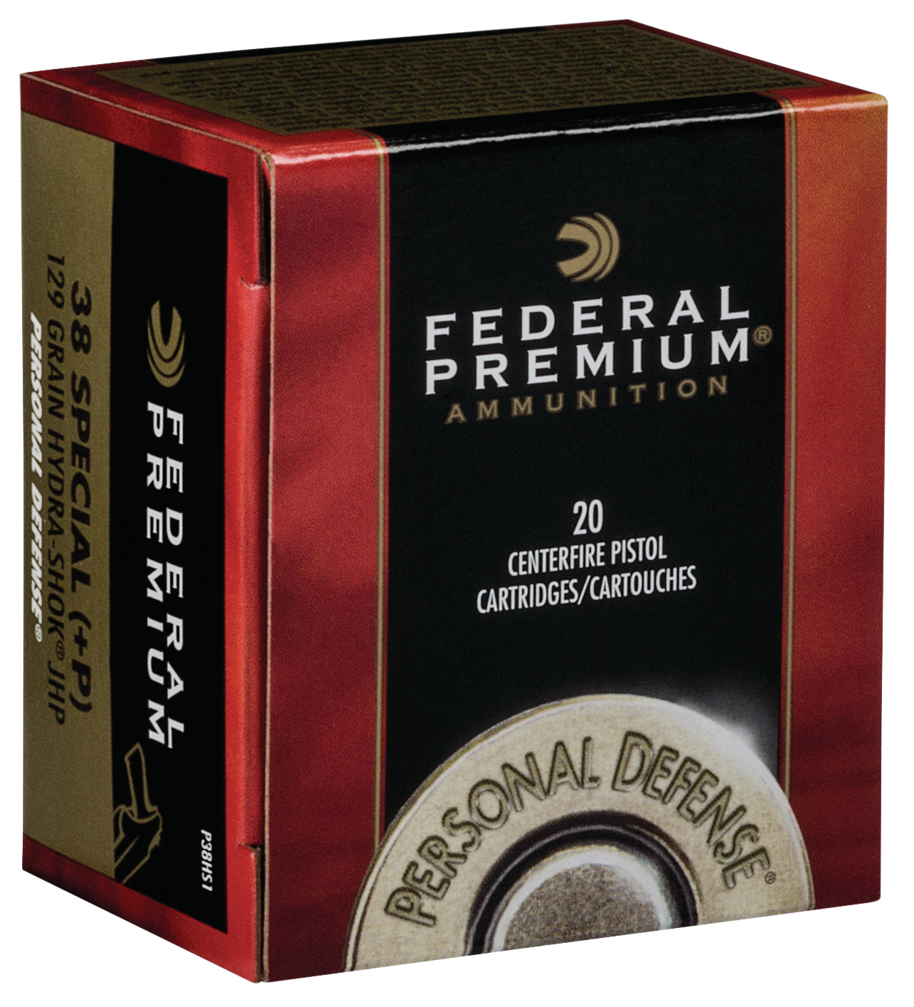 Federal Premium, Fed P38hs1       38+p      129 Hshk          20/25