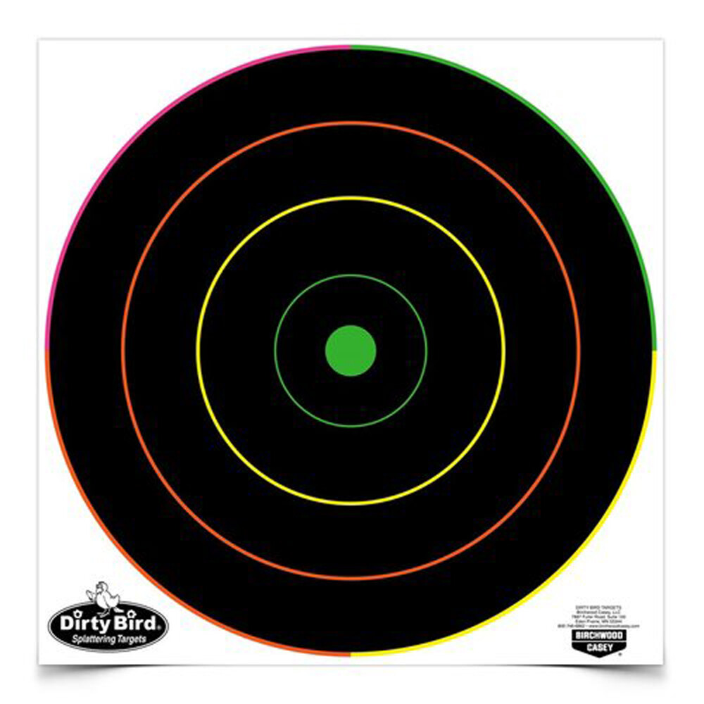 Birchwood Casey Dirty Bird, Bir 35830          Dirtybrd 12"bllsye Mltclr  12pk