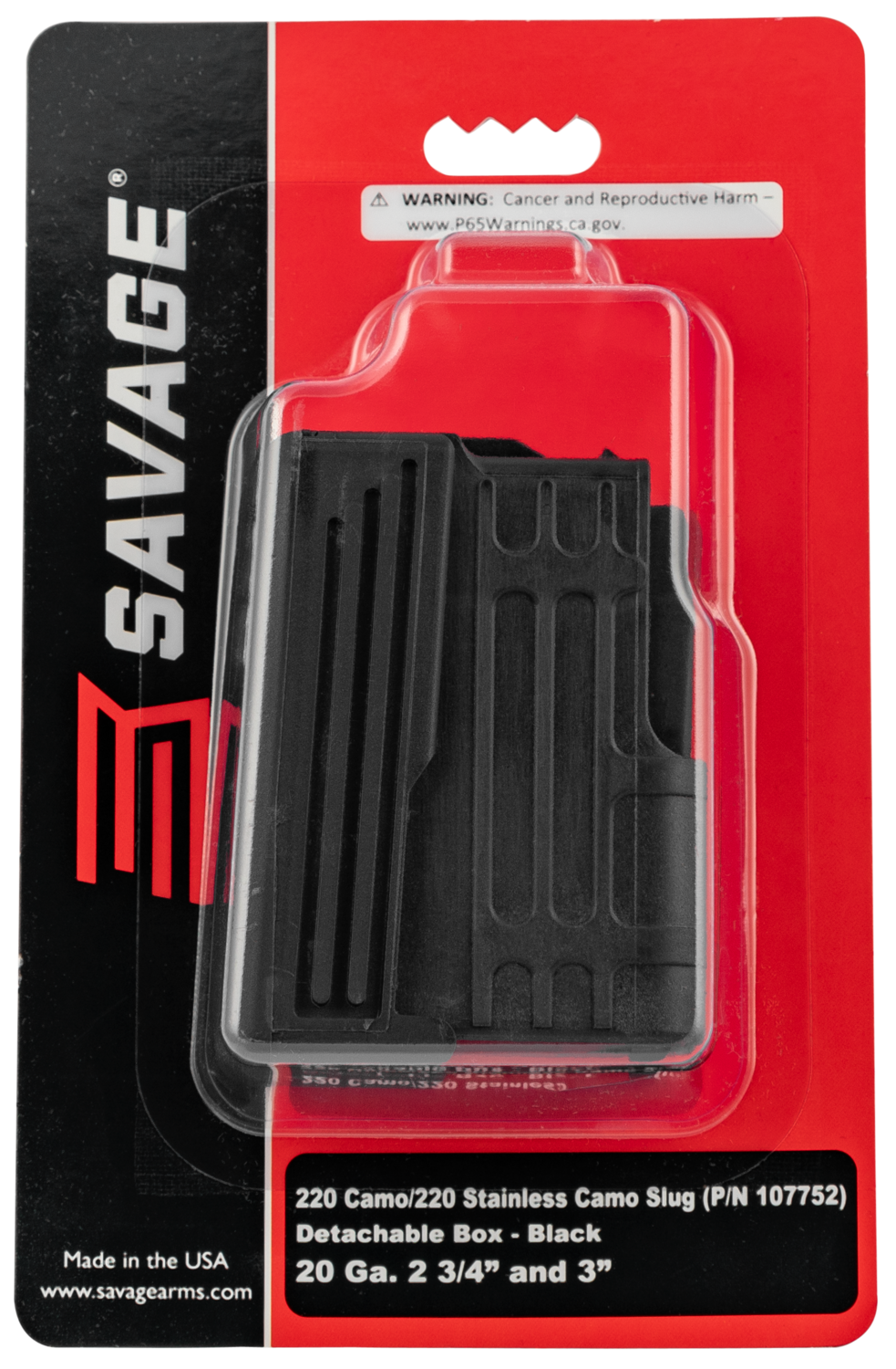 Savage 220, Sav 55159 Mag 220  20ga 2rd Blk