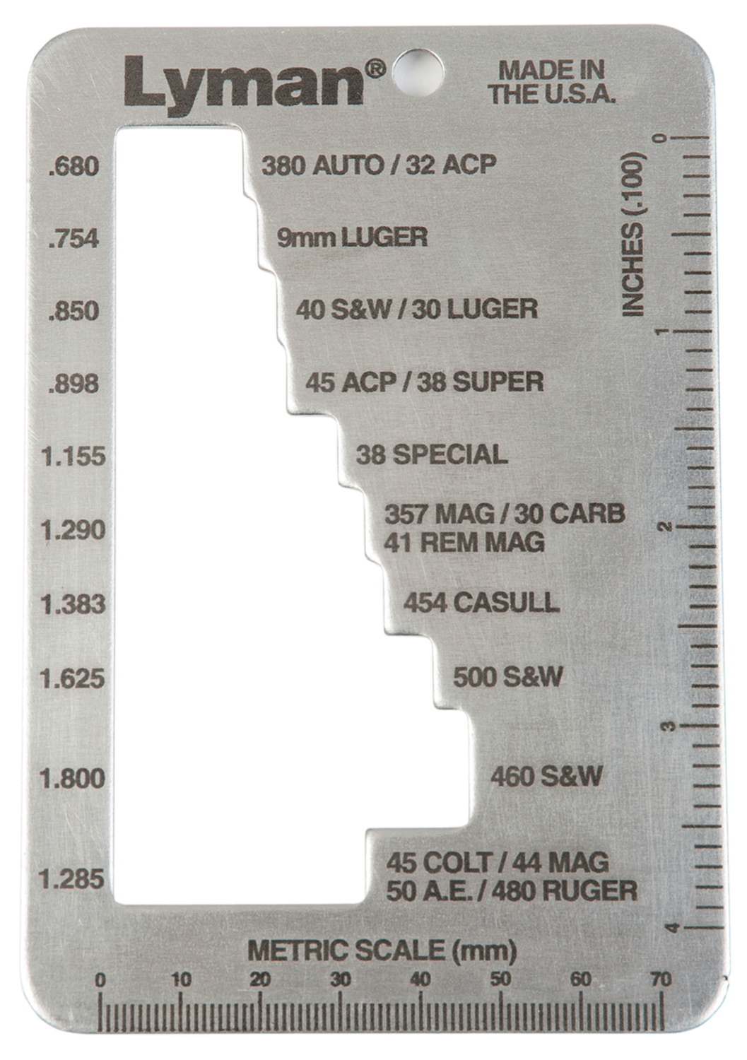 Lyman E-zee, Lym 7832217 E-zee Case Gauge Pstl/rev