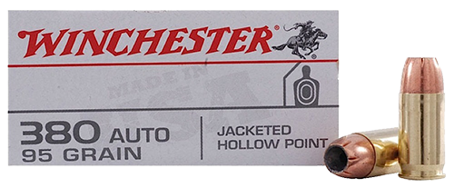 Winchester Ammo Usa, Win Usa380jhp 380         95 Jhp             20/10