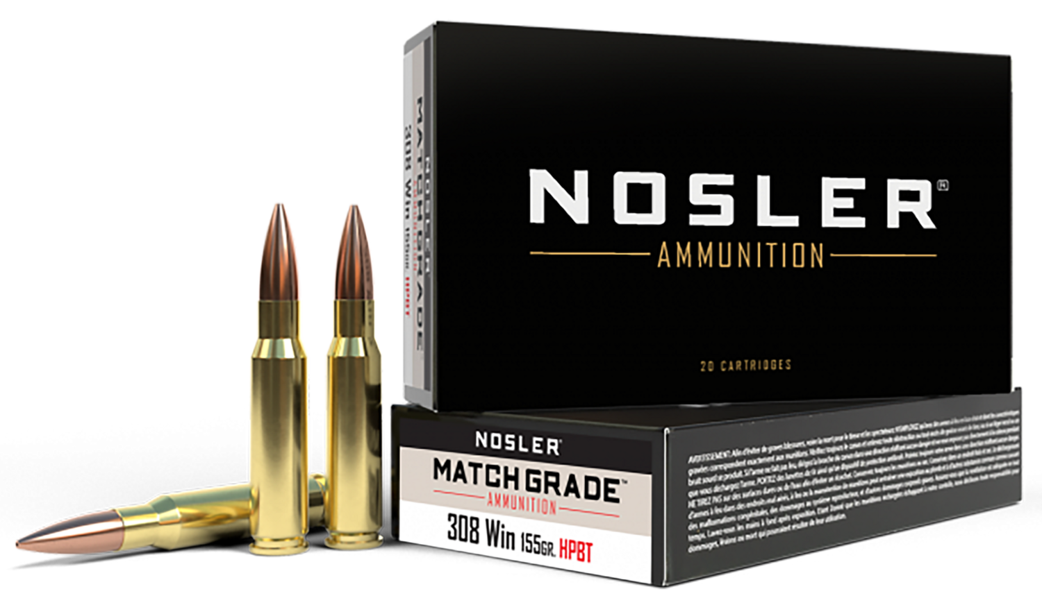 Nosler Match Grade, Nos 60052 Cc 308 Match    155 Hp             20/10