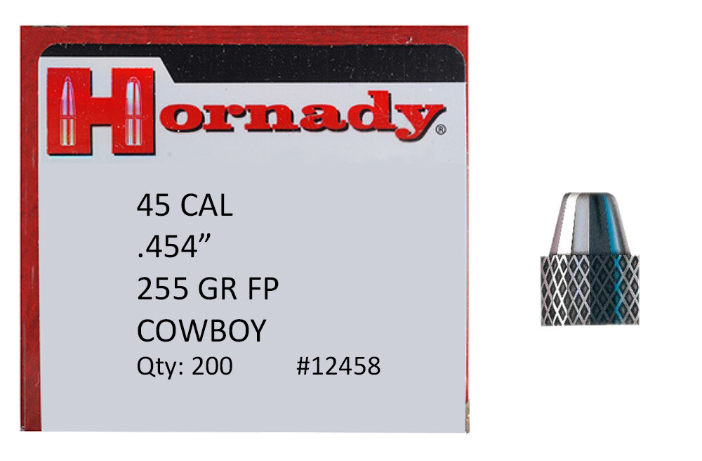 Hornady Frontier, Horn 12458  Bull .454  255 Fp Cwby           200/8