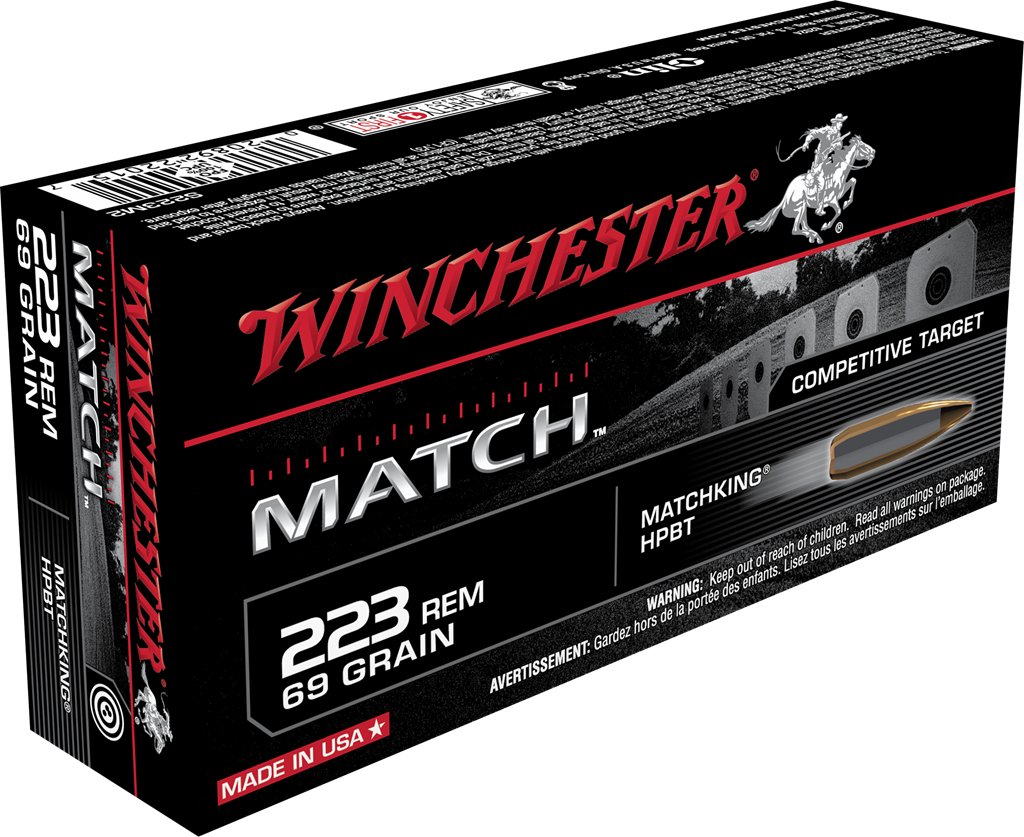 Winchester Ammo Match, Win S223m2        223     69 Match           20/10