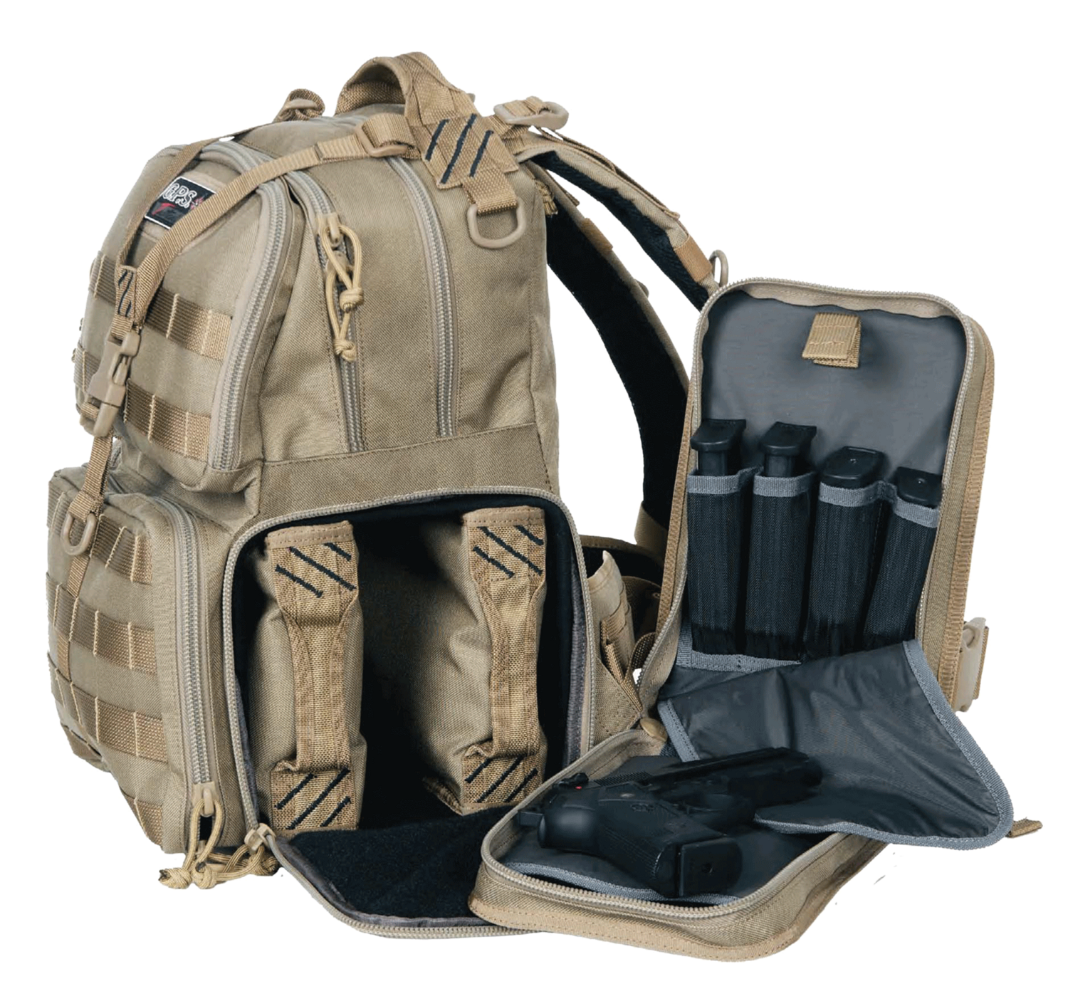 G*outdoors Tactical, Gps T1612bpt    Tr Backpack Holds 3 Hgn        Tan