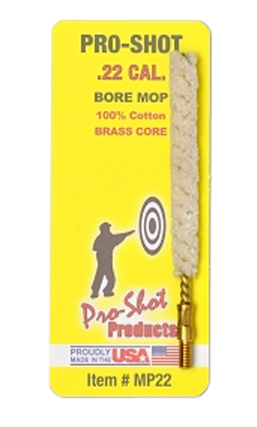 Pro-shot Bore Mop, Proshot Mp22            .22cal Cotton Mop