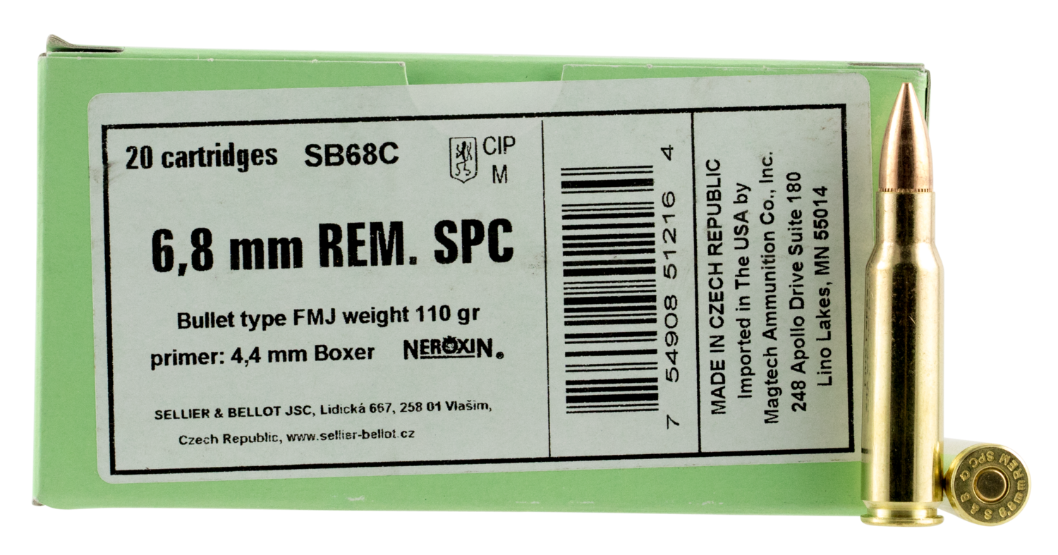 Sellier & Bellot Rifle, S&b Sb68c          6.8 Rem 110 Fmj           20/50