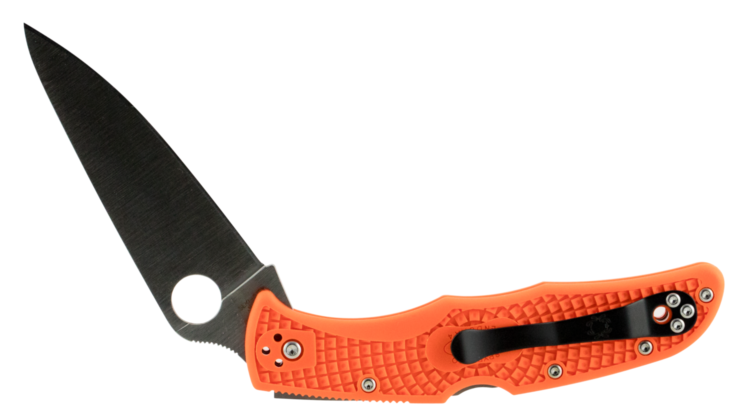 Spyderco Endura 4, Spy C10fpor     Endura 4 Lwt Pln Clpnt  3.75   Orn