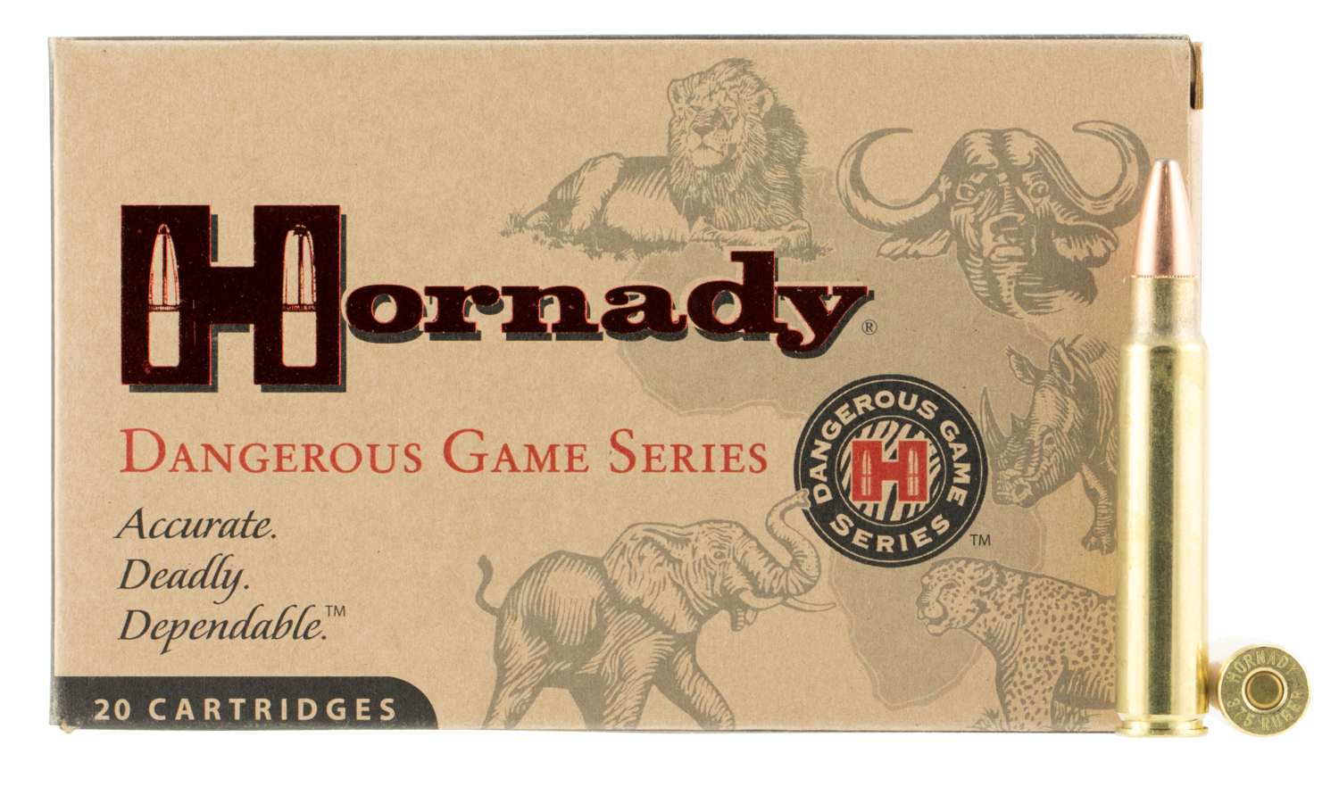 Hornady Dangerous Game, Horn 8262  Dngrs Game  458lott 500 Dgs      20/06