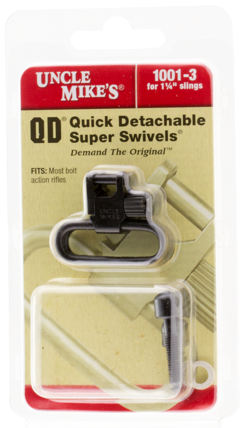 Uncle Mikes Super Swivel, Unc Mo1001-3 Qd Swivels 1.25 Blk