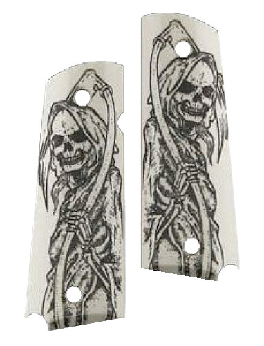 Hogue Scrimshaw Grip, Hog 45029   Govt Ivory Poly Fb Grim Rpr
