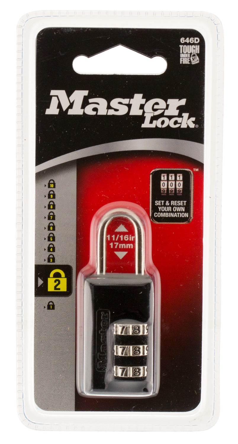 Master Lock Combination Lock, Master 646d        Combo Padlock