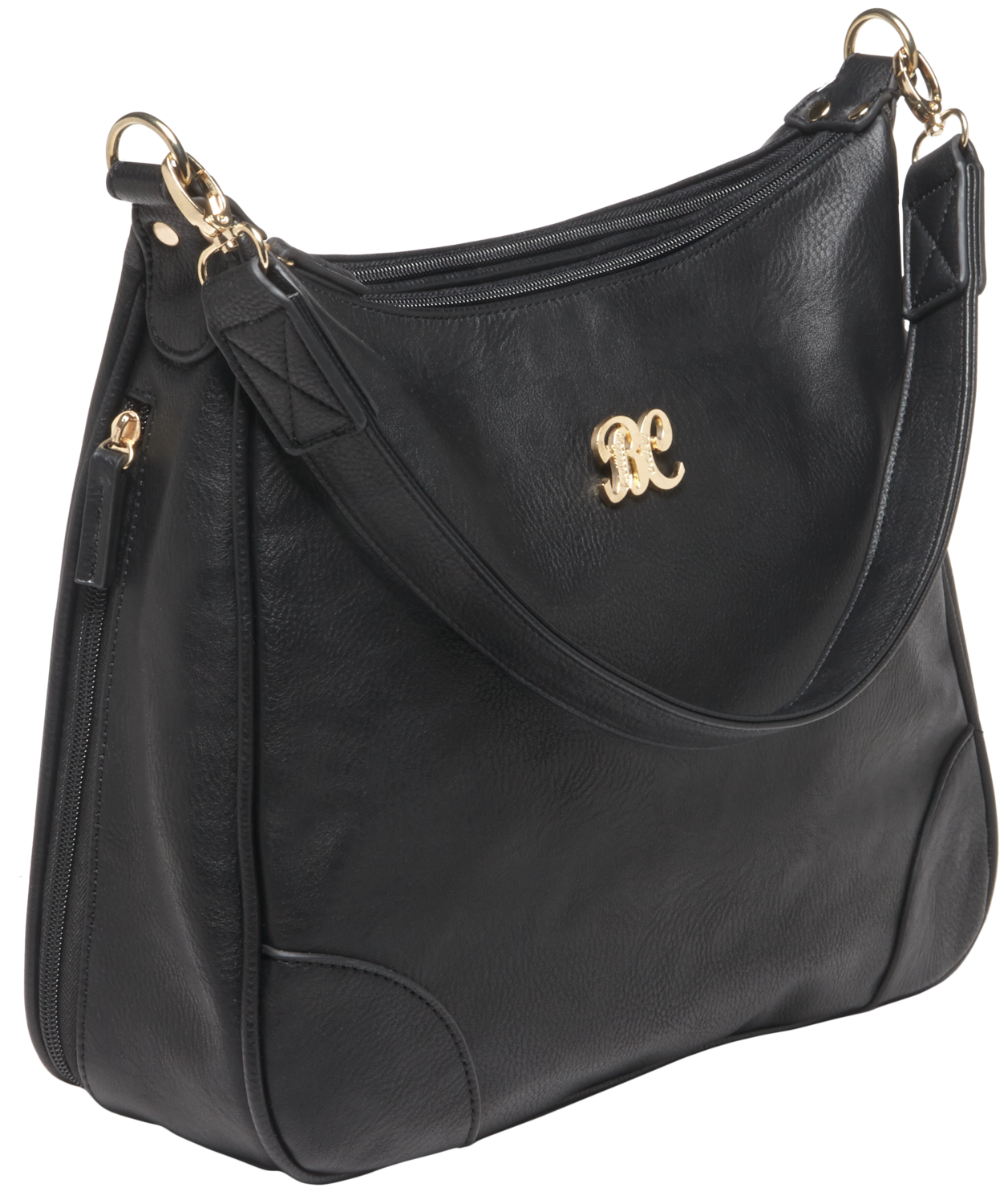 Bulldog Hobo Purse, Bdog Bdp010      Hobo Purse Hlstr          Blk/blk